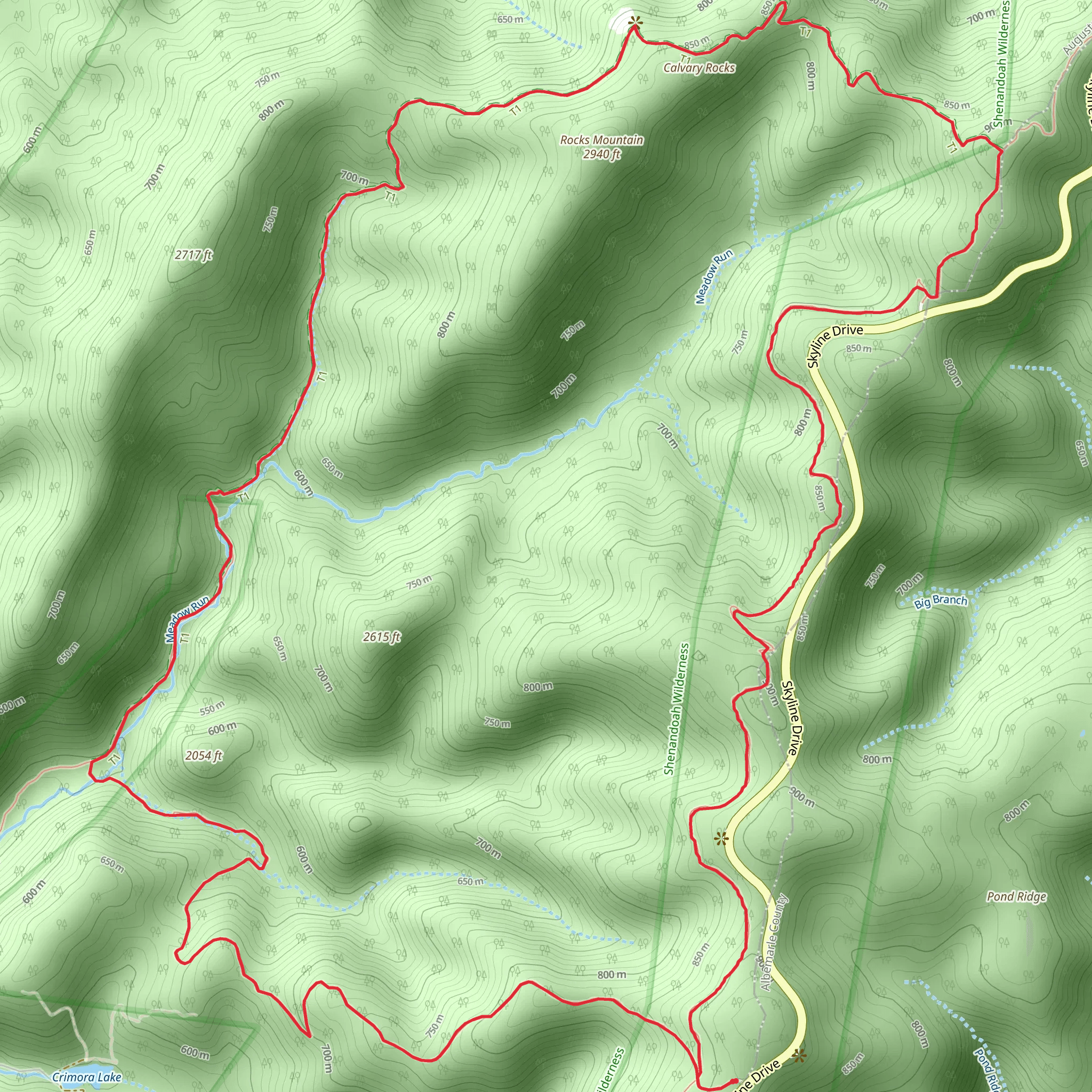 Riprap Trail mobile static map