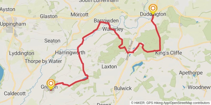 St Bernard's Way stage 18 Map