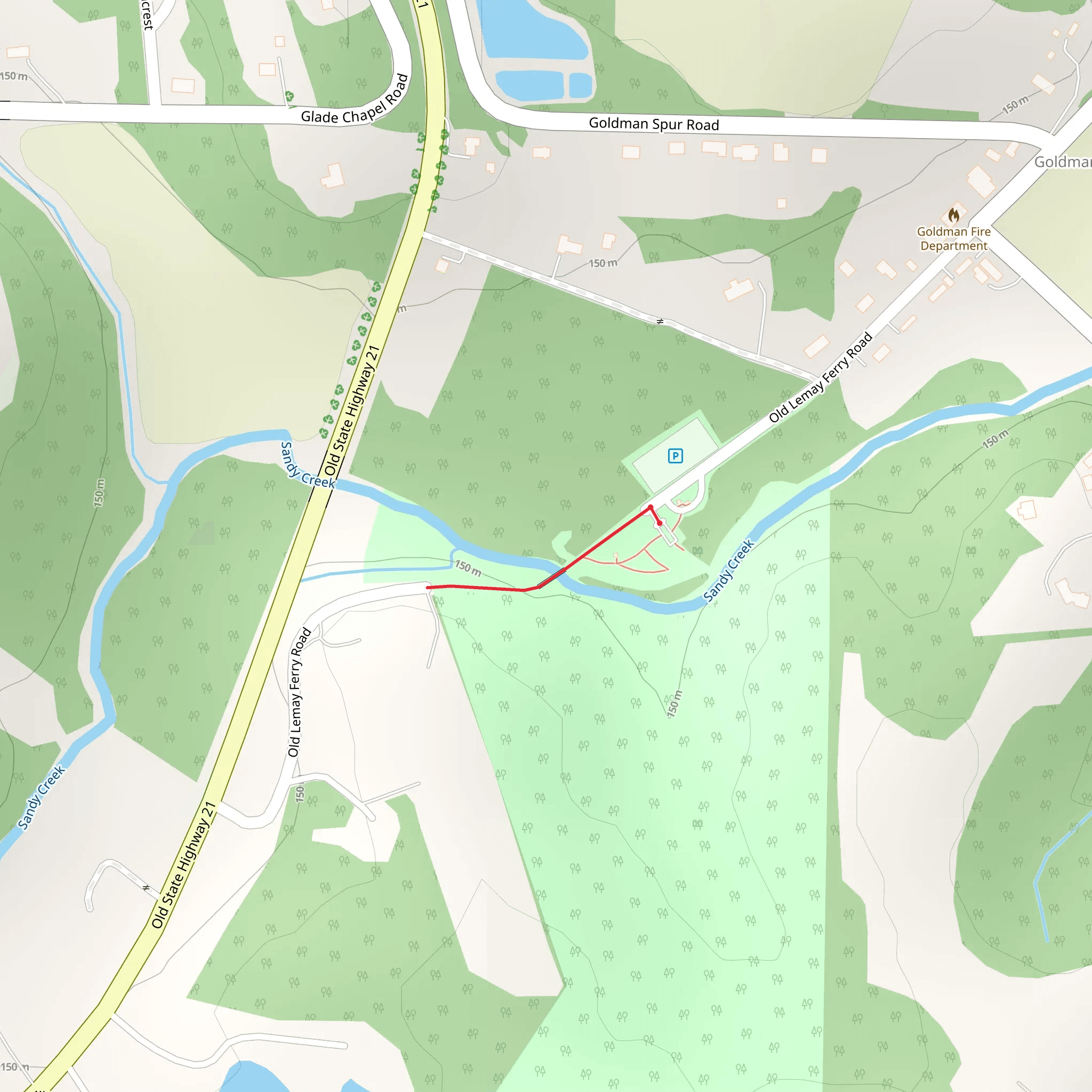 Old Lemay Ferry Road mobile static map