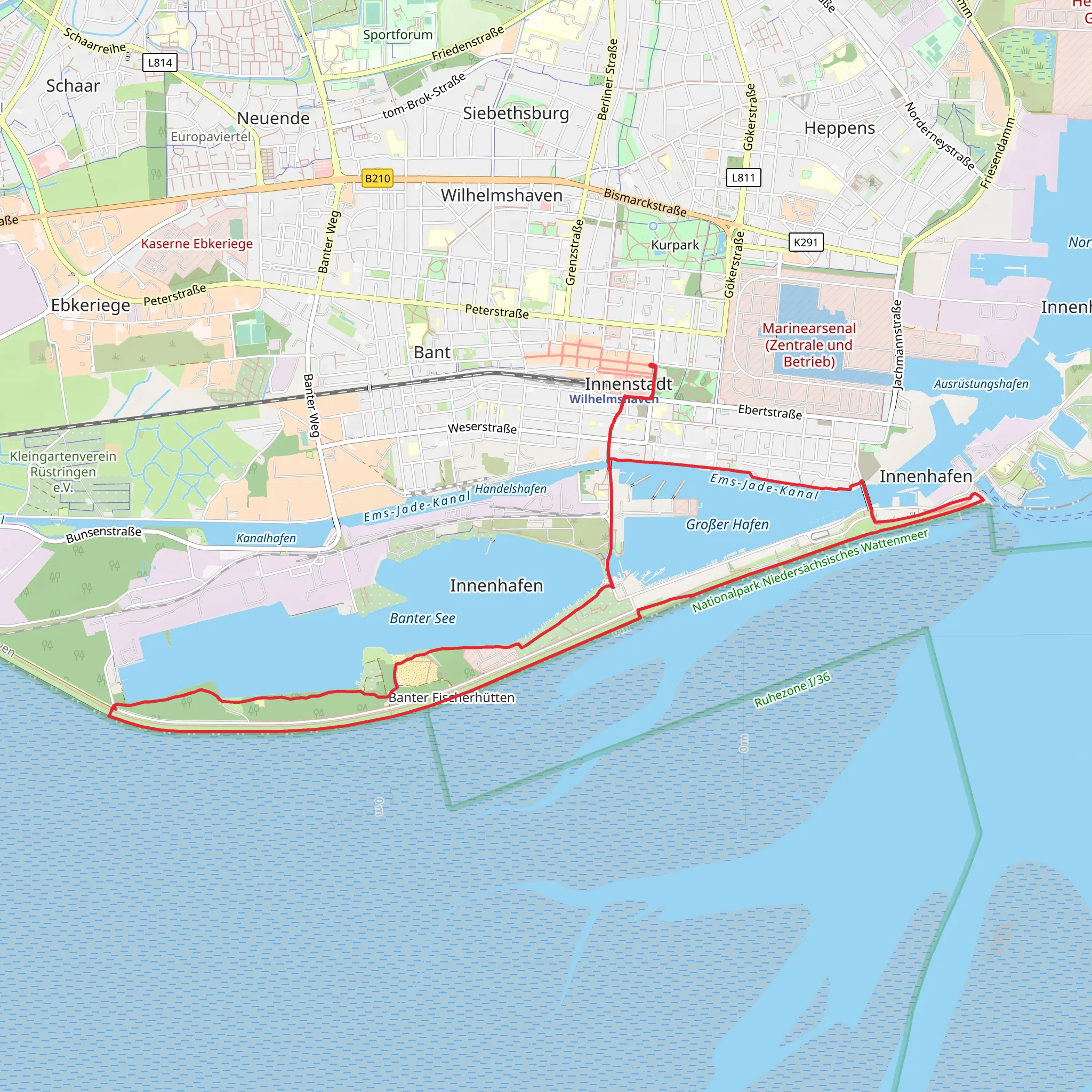 Grosser Hafen Loop mobile static map