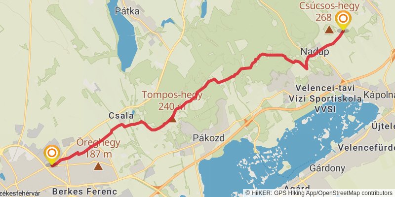 Sultans Trail stage 21 Map