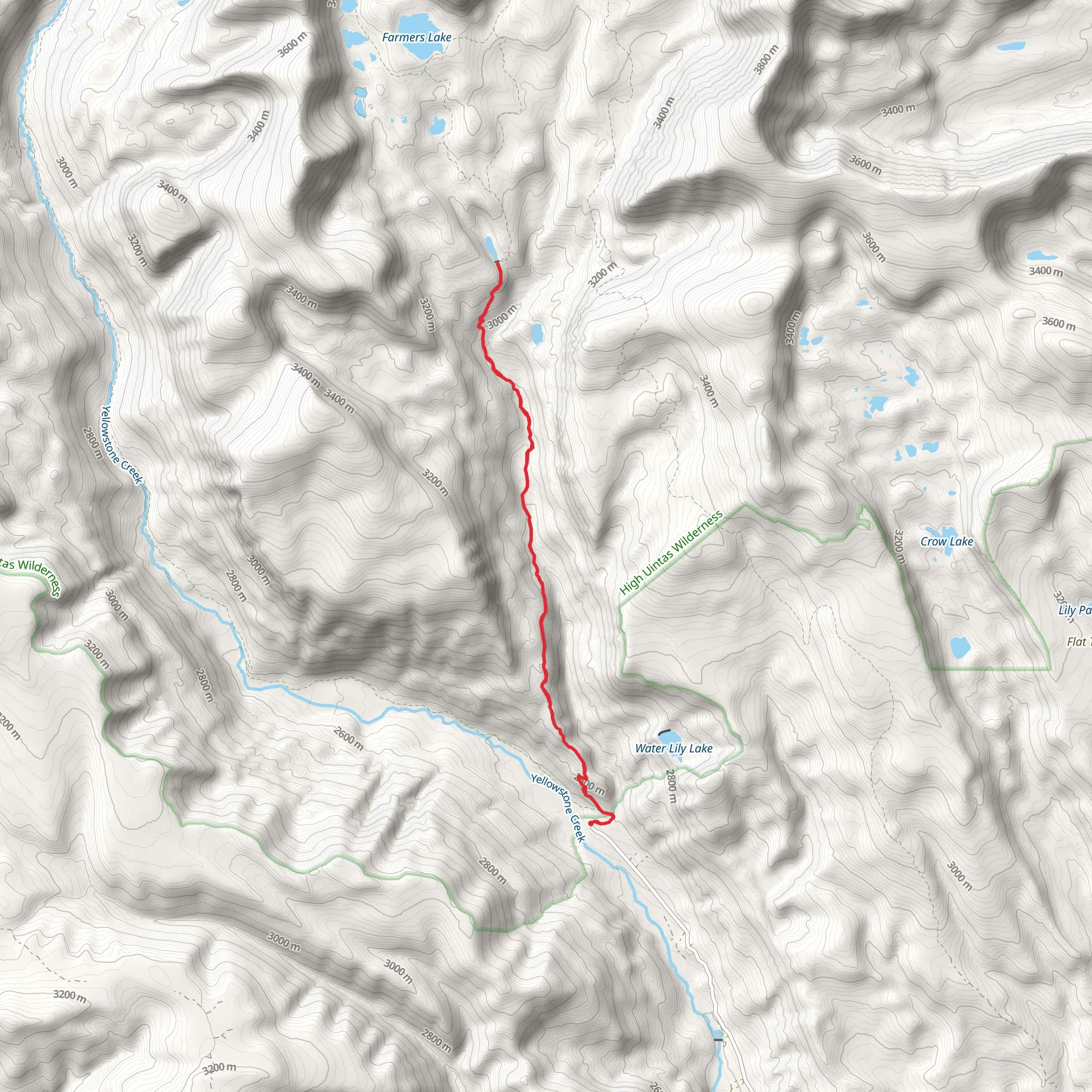 Deer Lake via Swift Creek Trail mobile static map