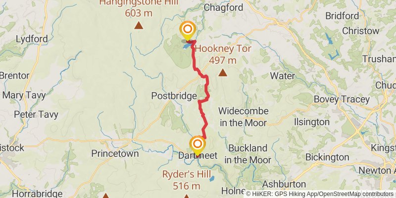 Dartmoor's Ancient Boundary Perambulation stage 3 Map