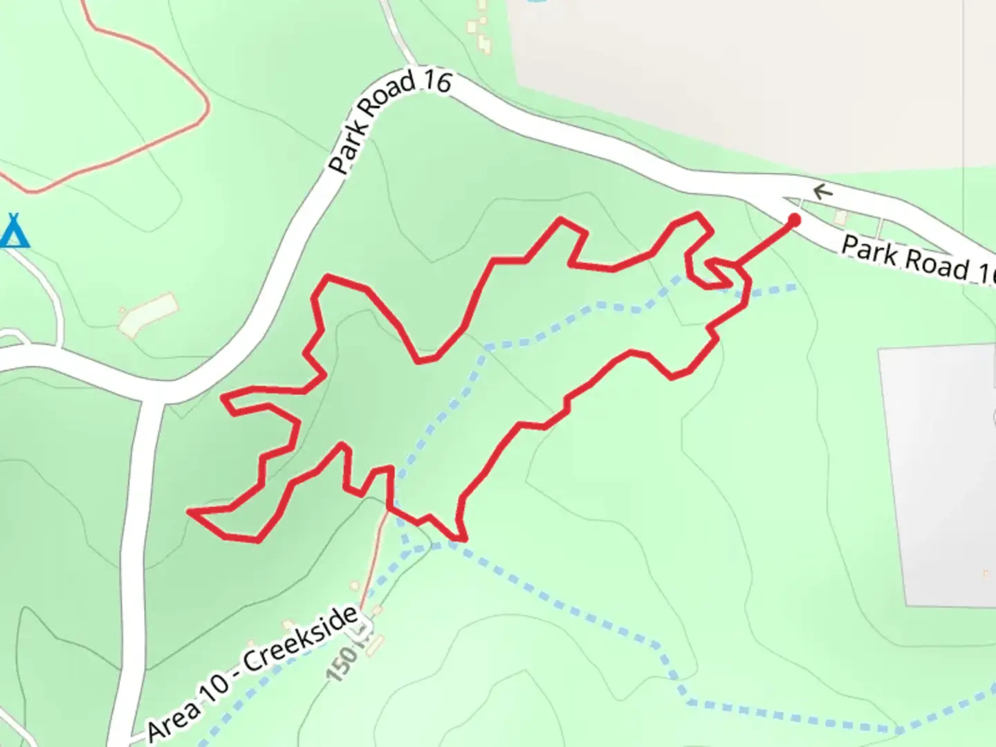 An image depicting the trail Whispering Pines Nature Loop Trail and its surrounding area.
