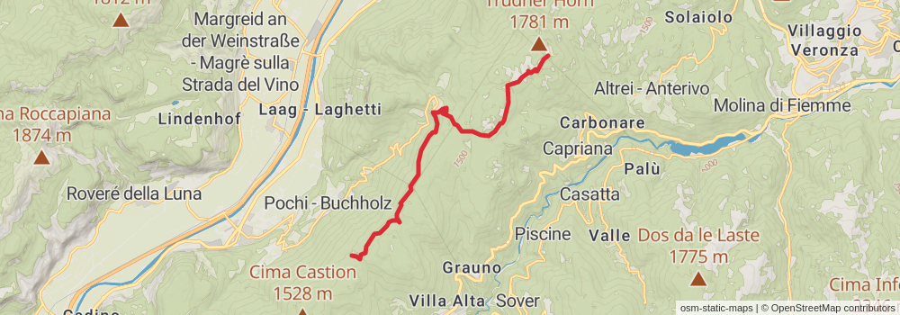 Sentiero Italia - Alps Section stage 49 Map
