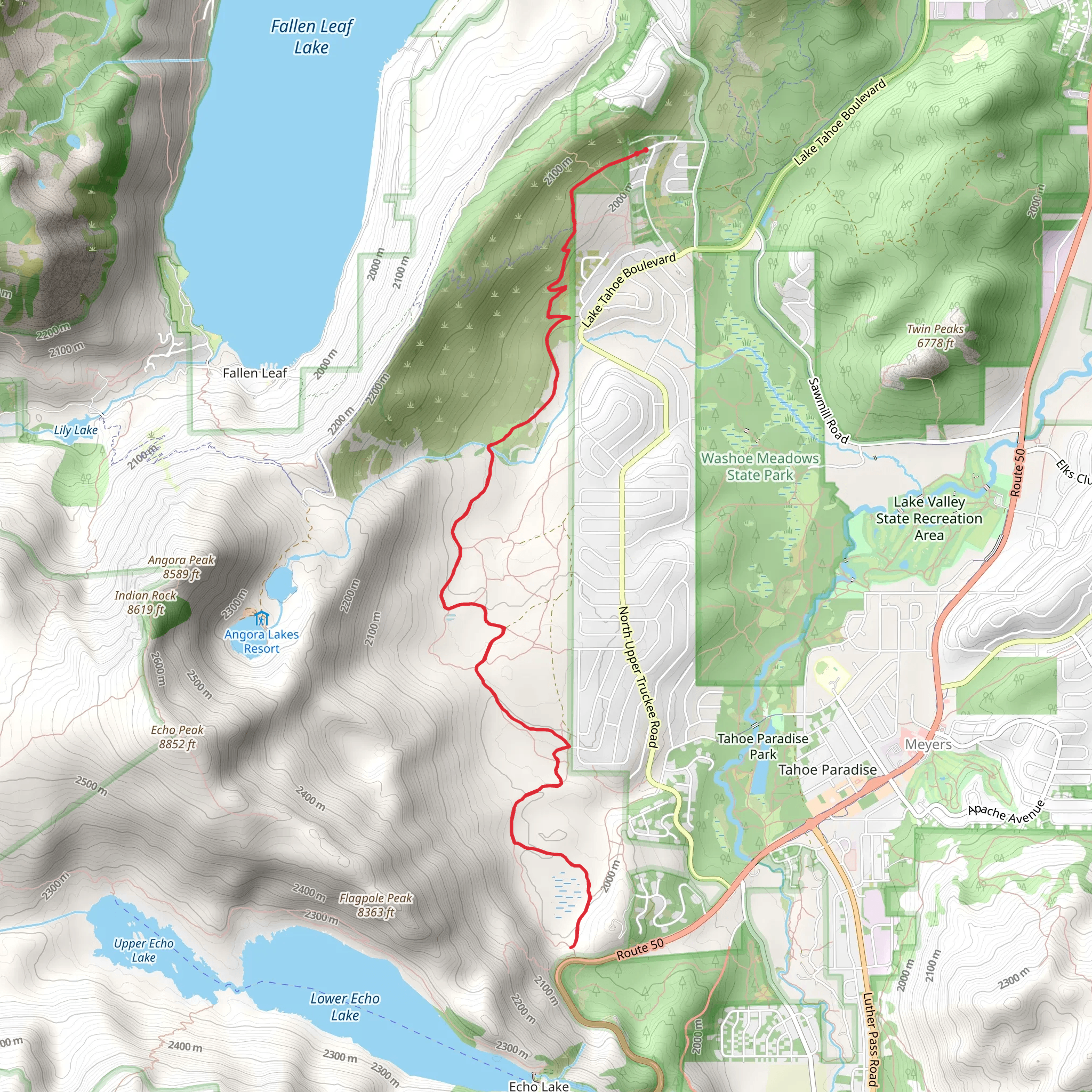Gunmount Trail mobile static map