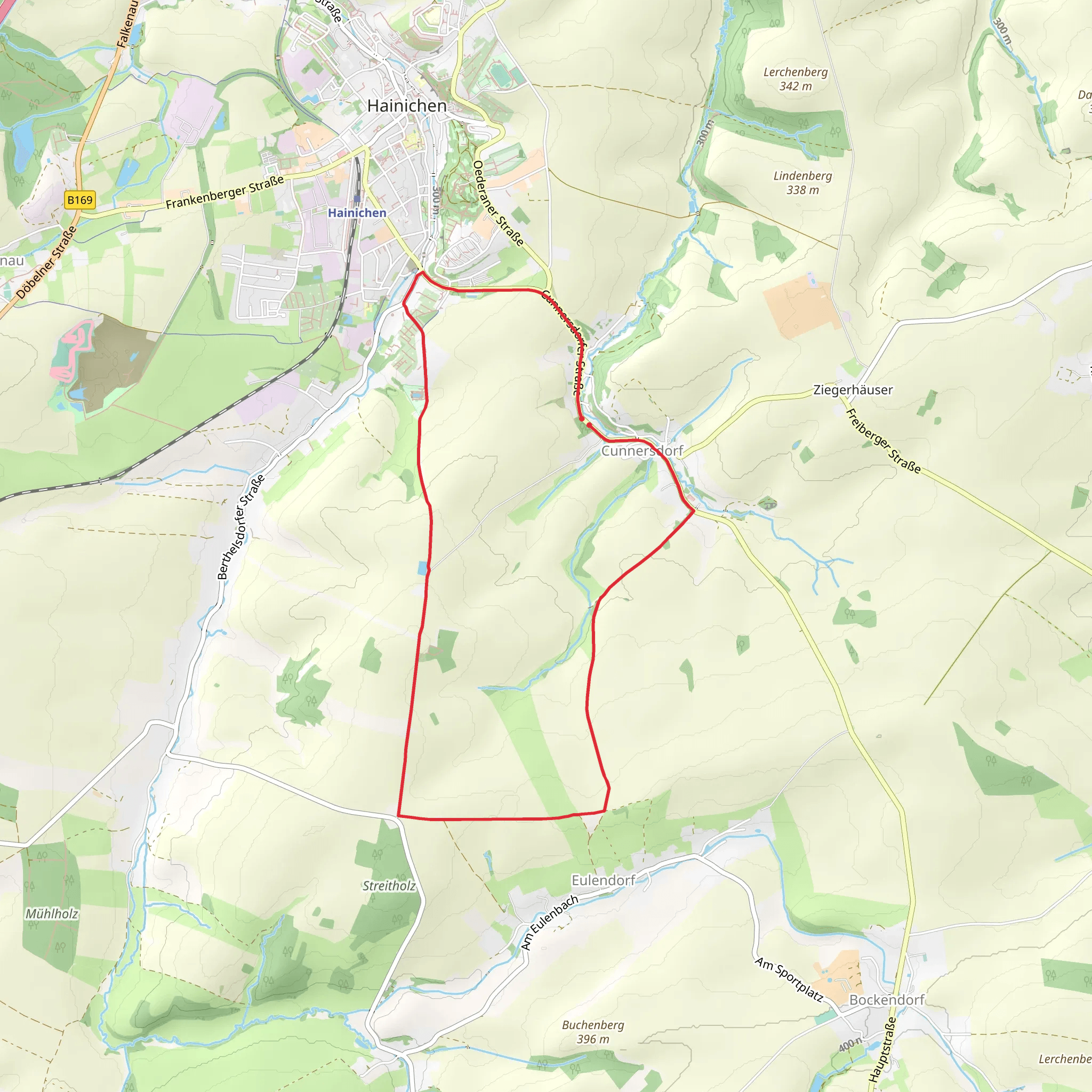 Rundwanderweg Schneiderhaeuser mobile static map