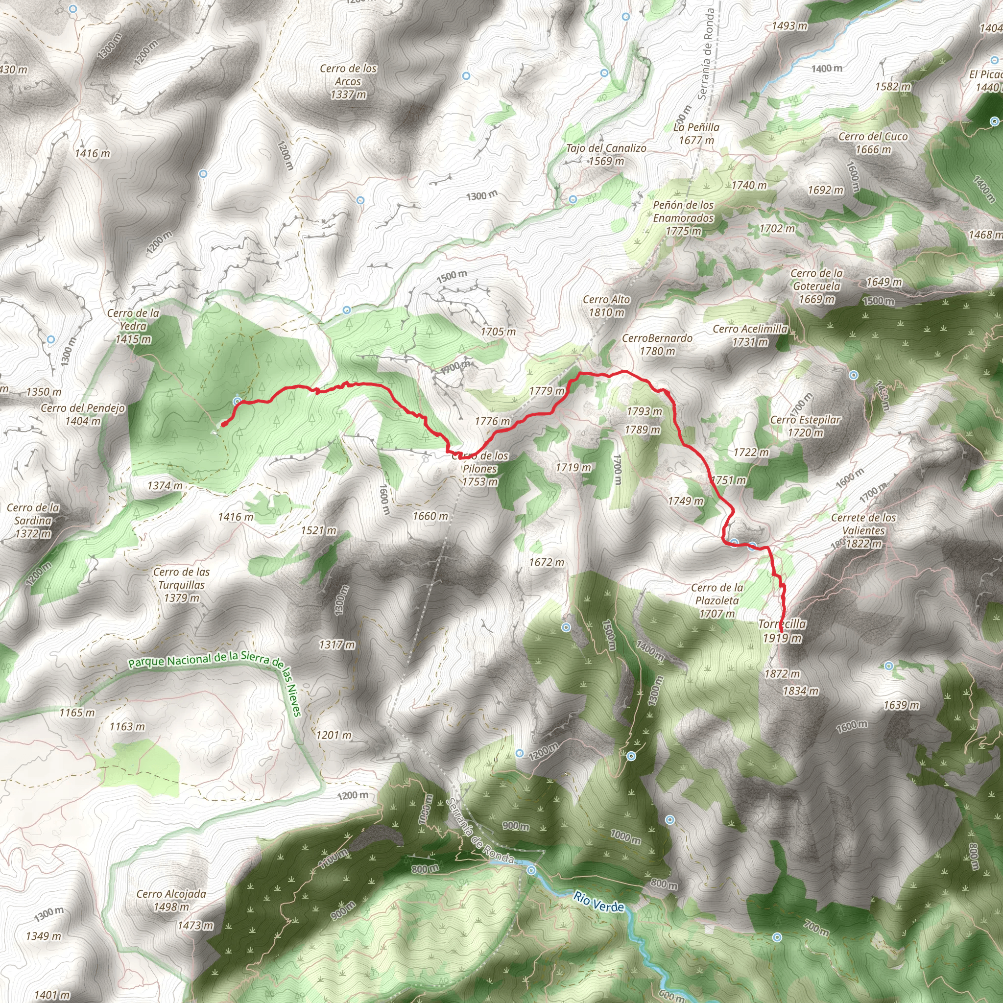 Fuente Pilar de Tolox – Pico Torrecilla SL A 140 mobile static map