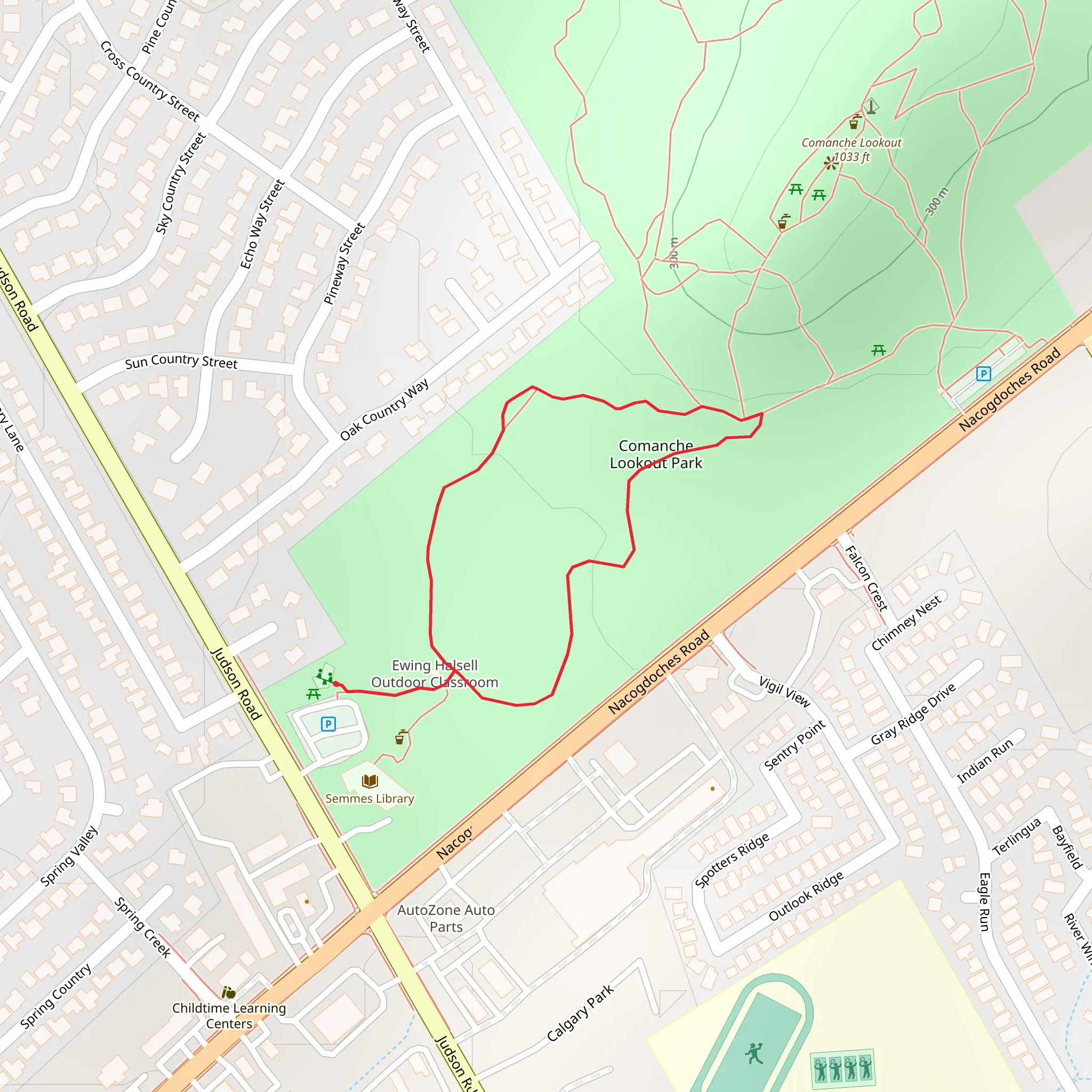 Judson Road Loop mobile static map
