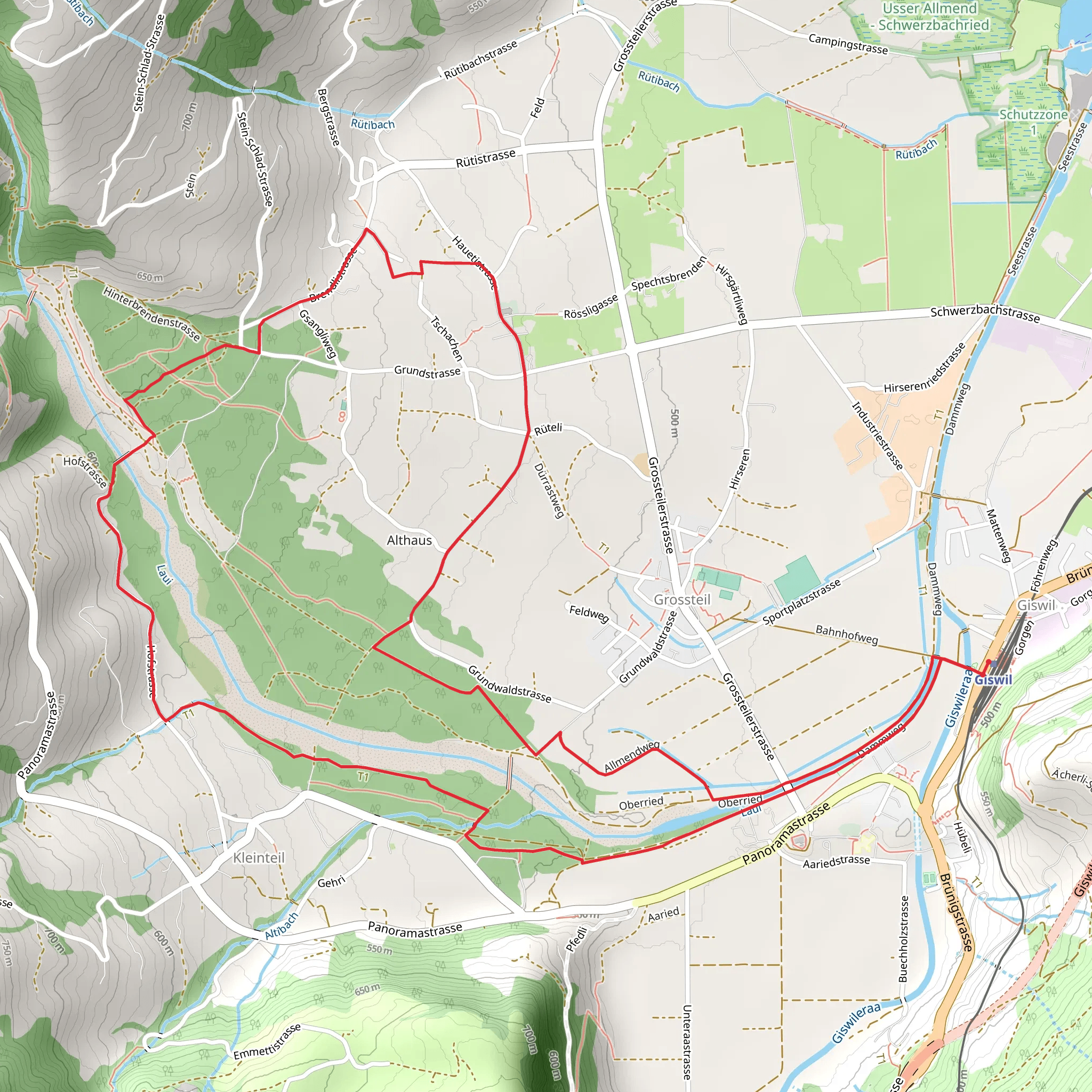 Schacherseppli Trail mobile static map