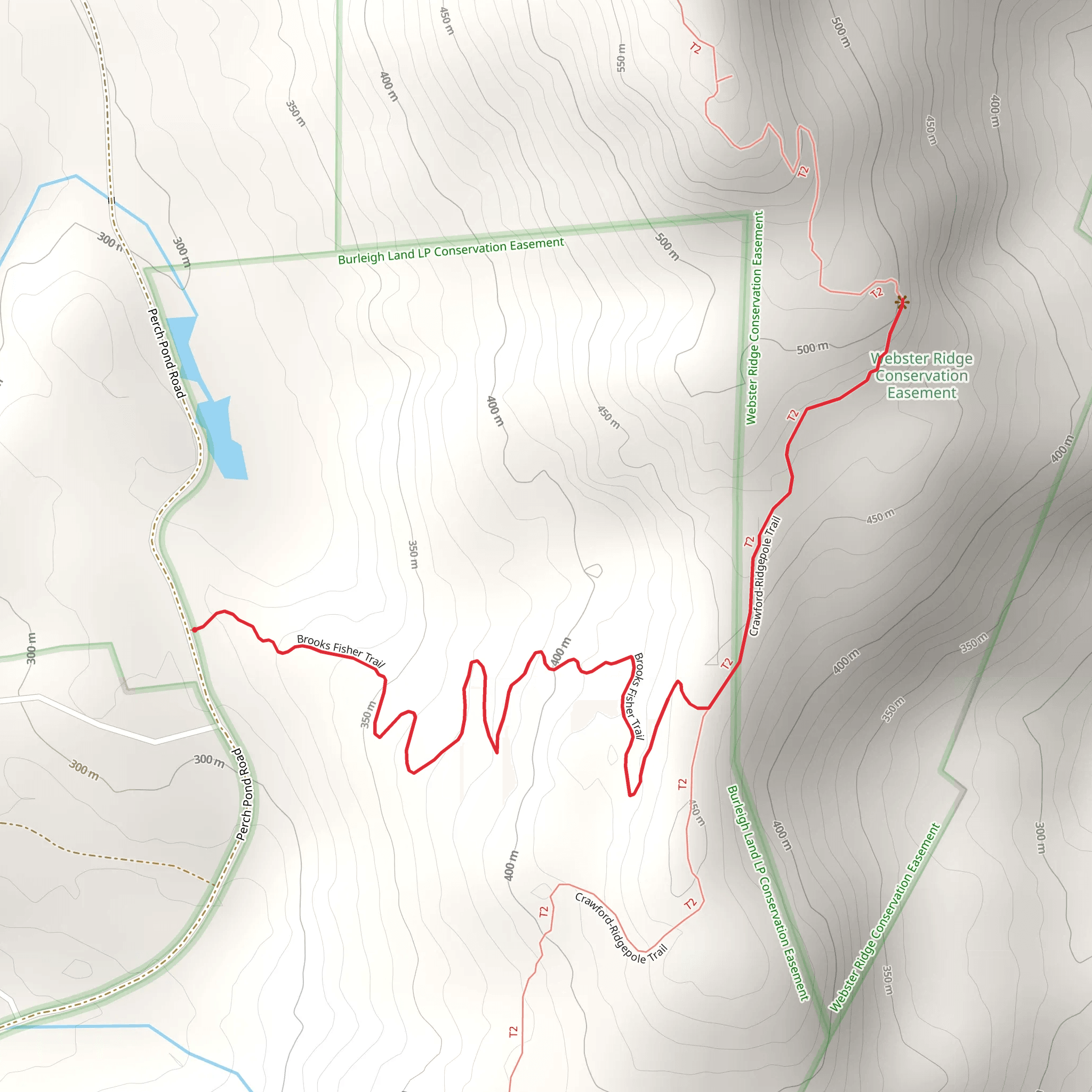 Brooks Fisher Trail mobile static map