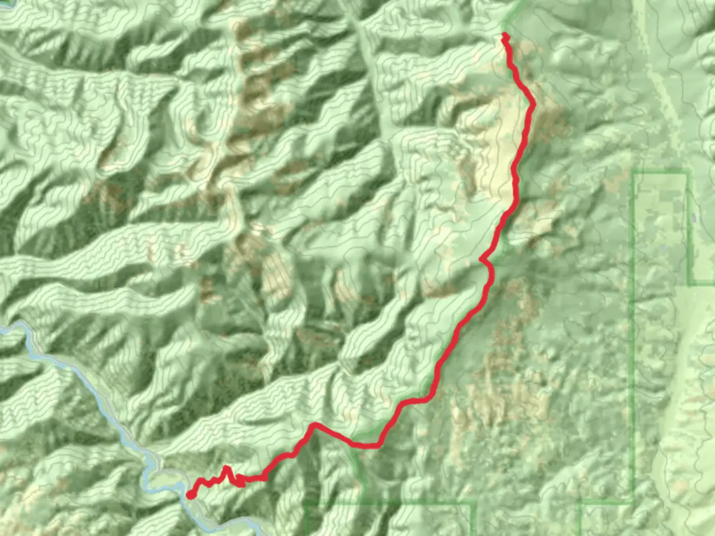 An image depicting the trail Sandstone Ridge Trail and its surrounding area.