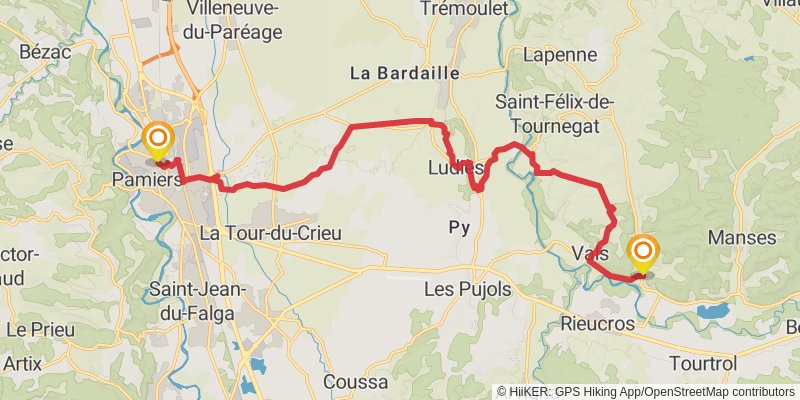 GR 78 - Sentier de Piémont stage 5 Map