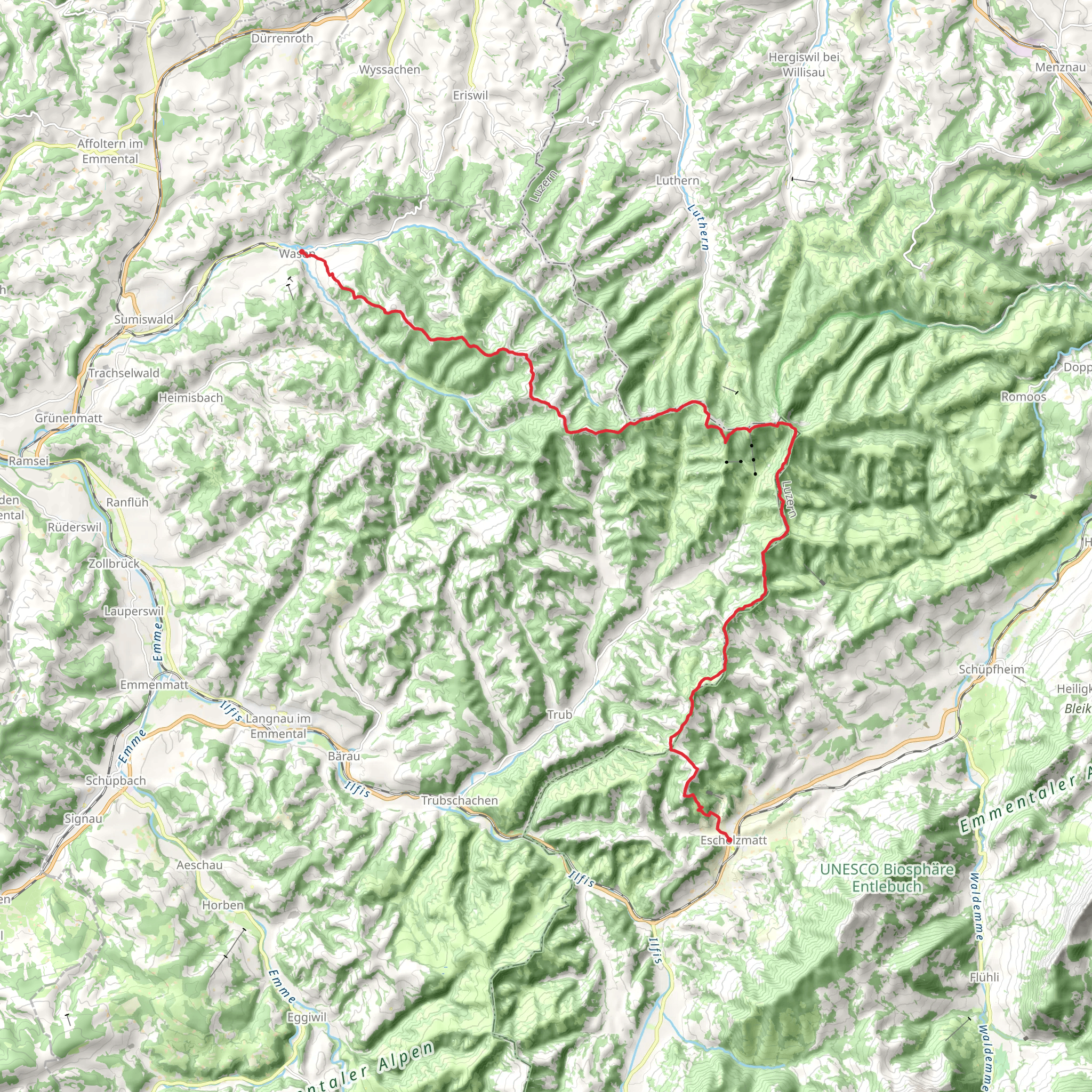 The Napf mobile static map