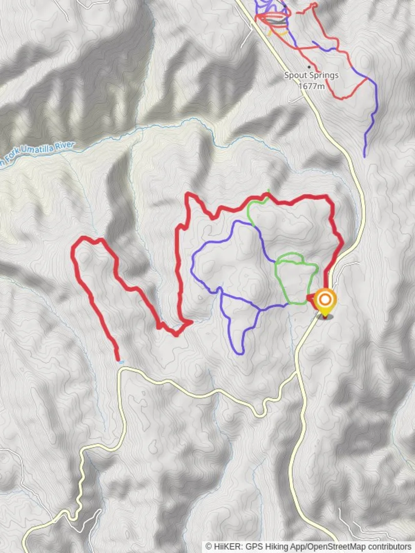 An image depicting the trail Umatilla Rim Trail and its surrounding area.