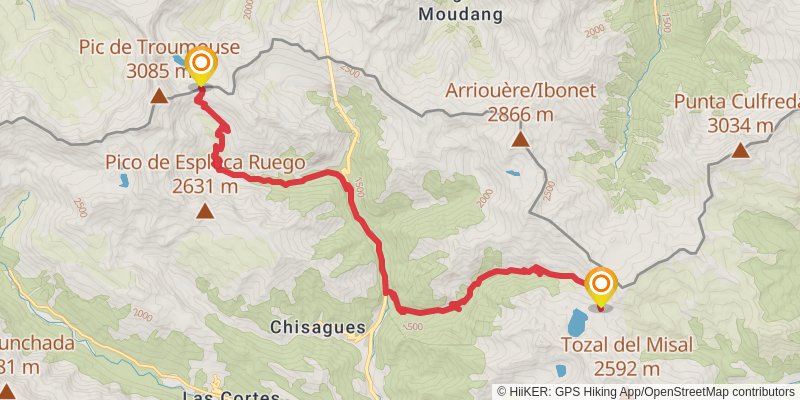 Haute Randonnée Pyrénéenne stage 24 Map