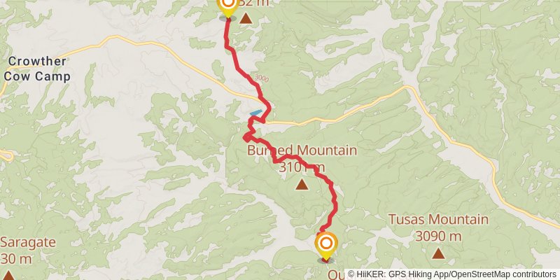 Continental Divide Trail - New Mexico stage 65 Map