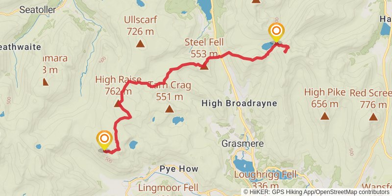 Bob Graham Round stage 4 Map