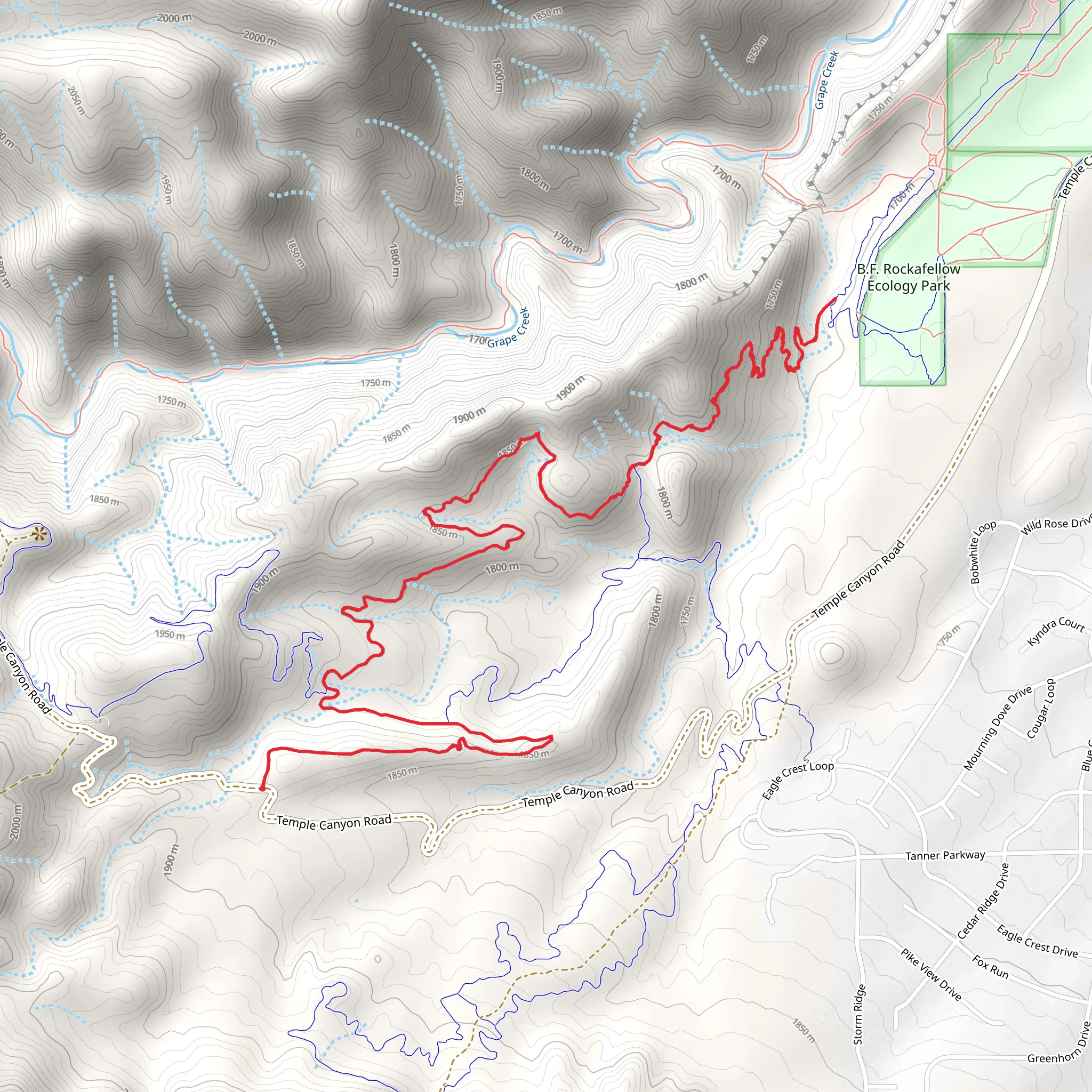 Hard Time Out and Back mobile static map