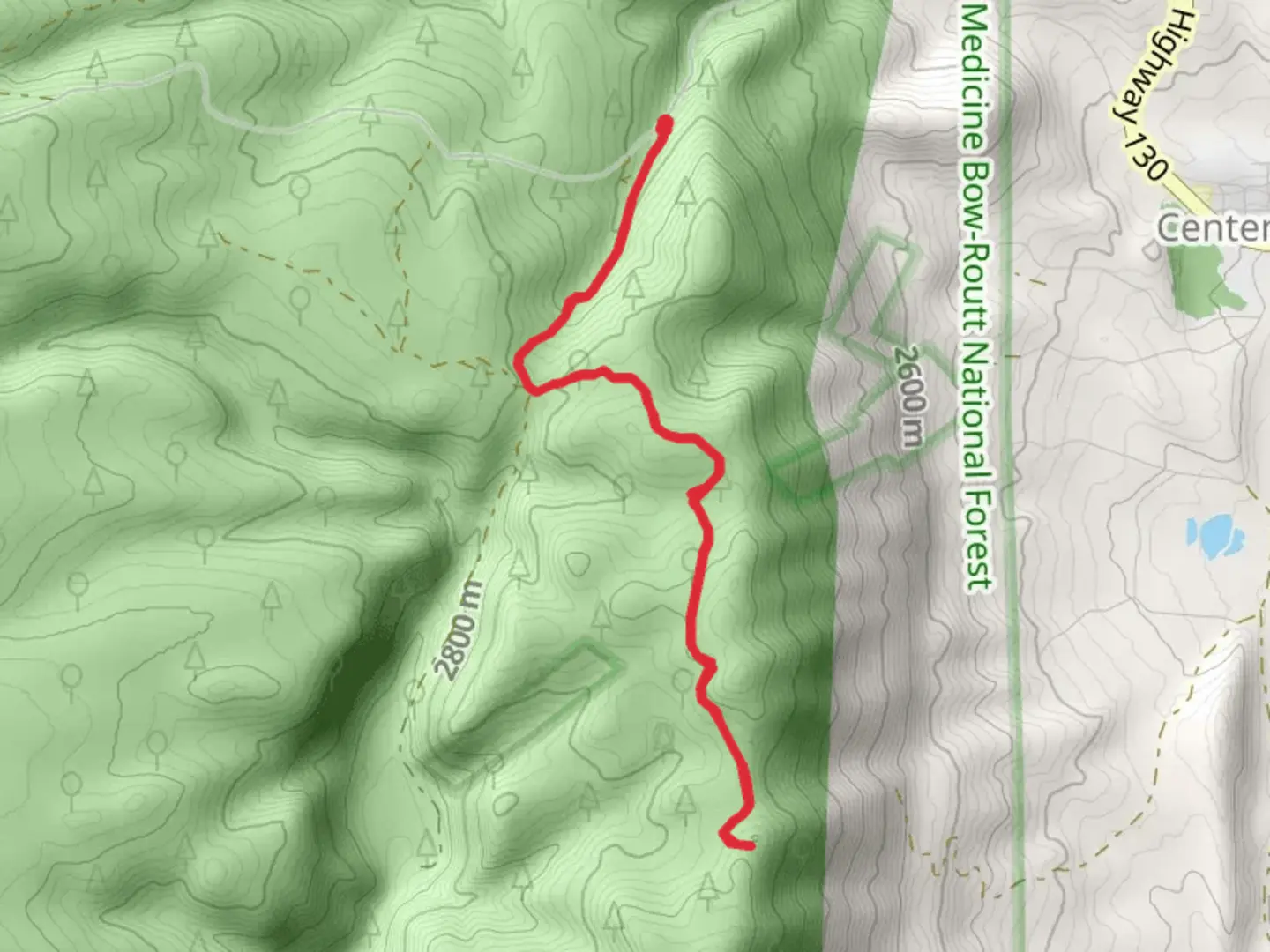 An image depicting the trail Queen's Silver Mine and its surrounding area.