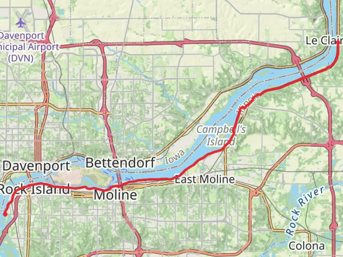 An image depicting the trail Great River Trail and its surrounding area.