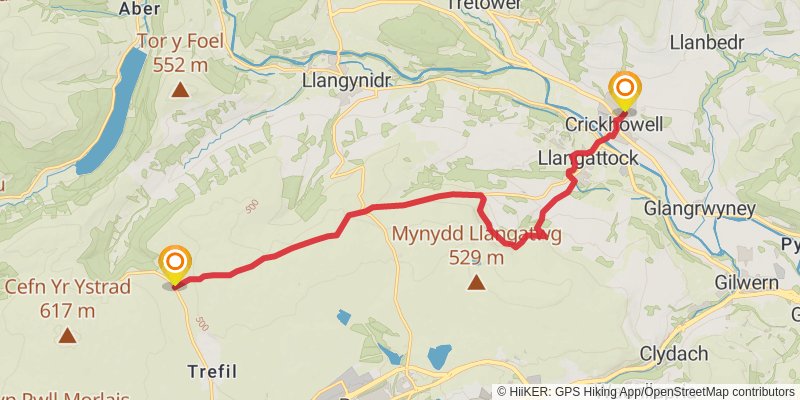 Cambrian Way stage 7 Map