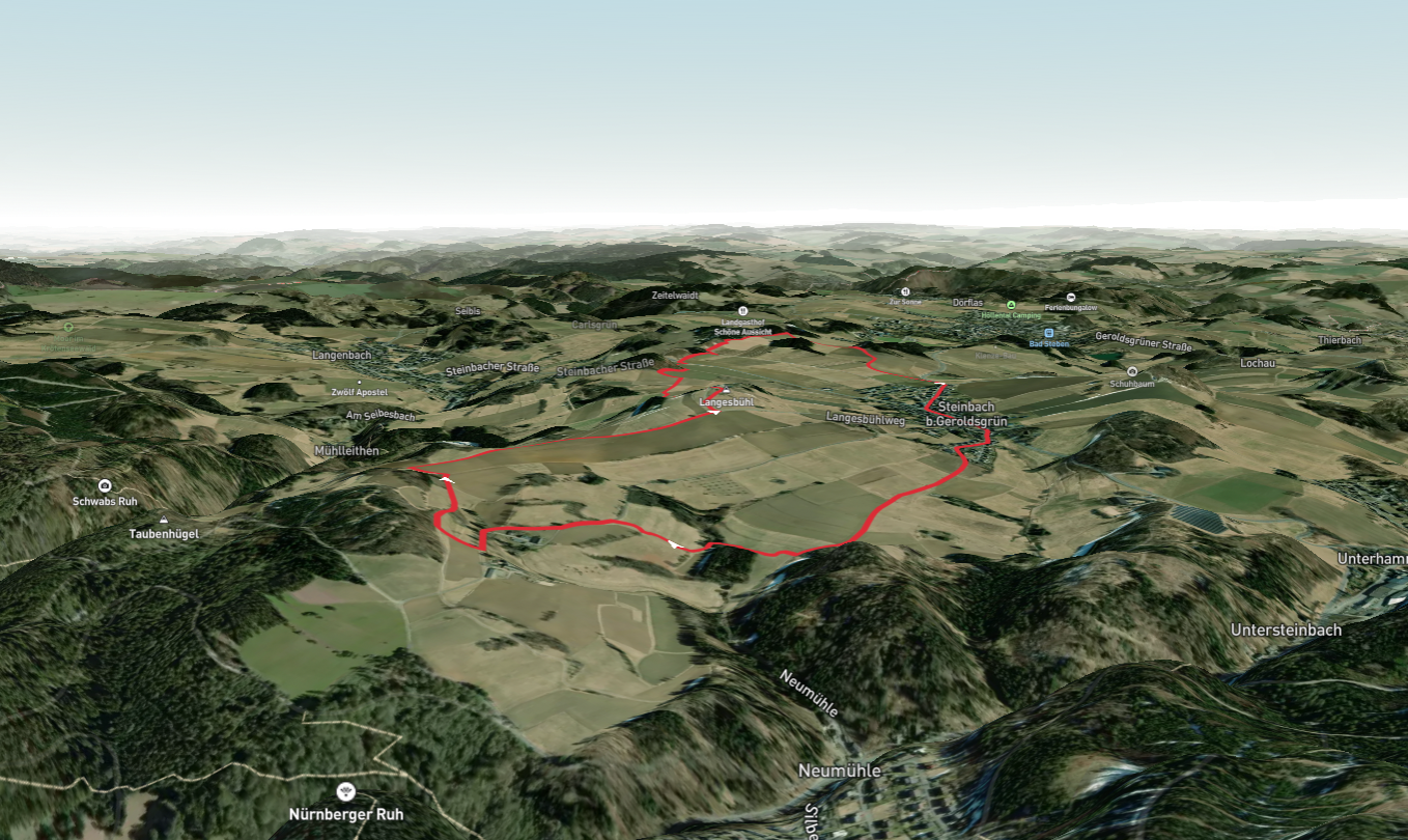 Langesbühl Loop from Steinbach B Geroldsgrun
