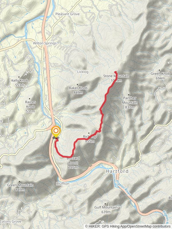 Buzzard Roost and Stone Mountain Trail