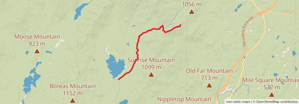 South Dix, Grace Peak and Hough Peak Trail stage 2 Map