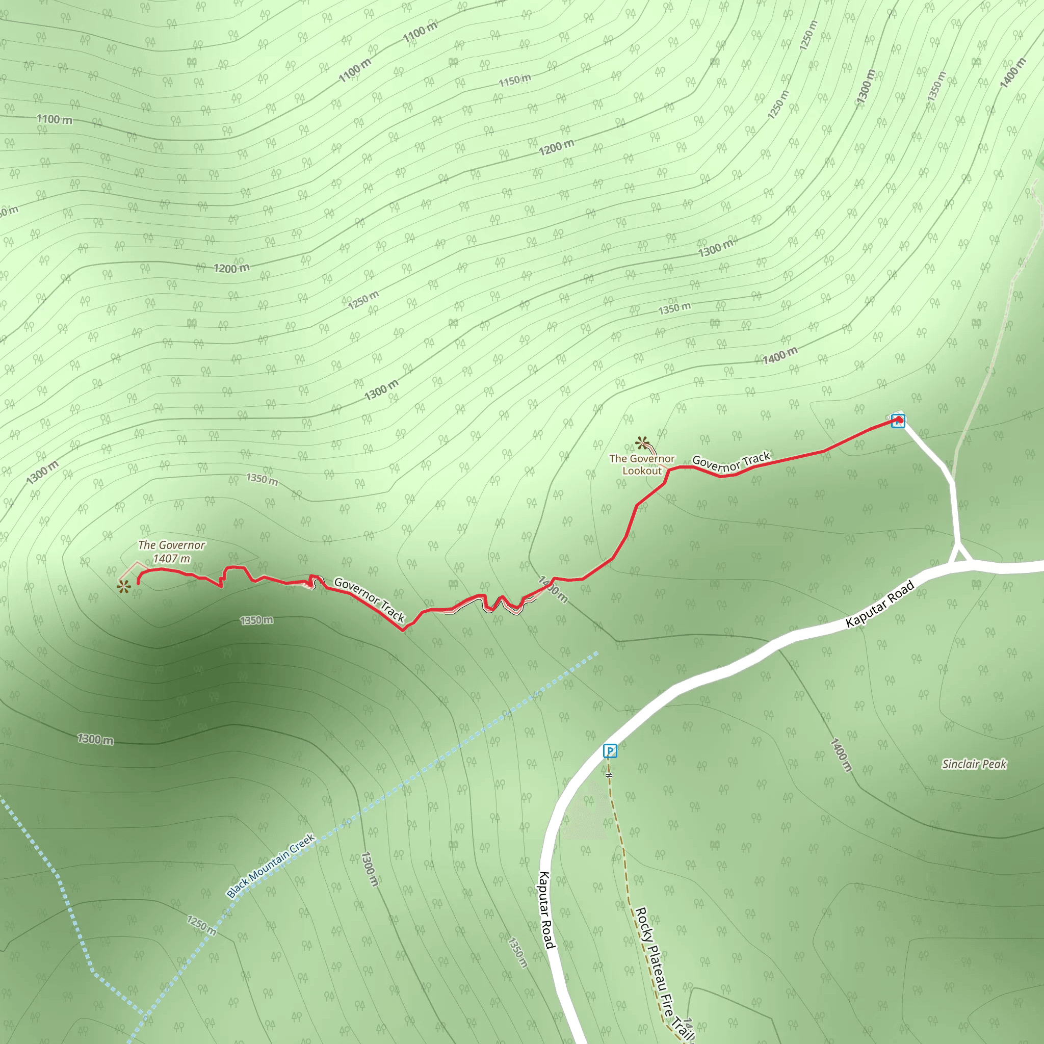 The Governor Summit - Corrunbral Borawah Track mobile static map