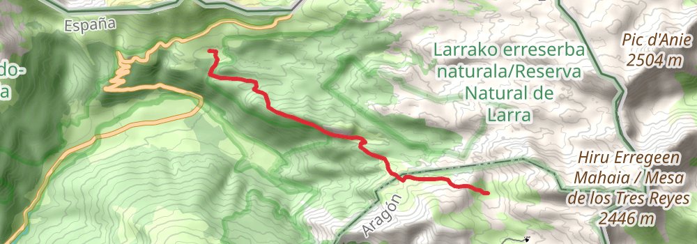 GR 12 - Eukal Herría Trail stage 12 Map