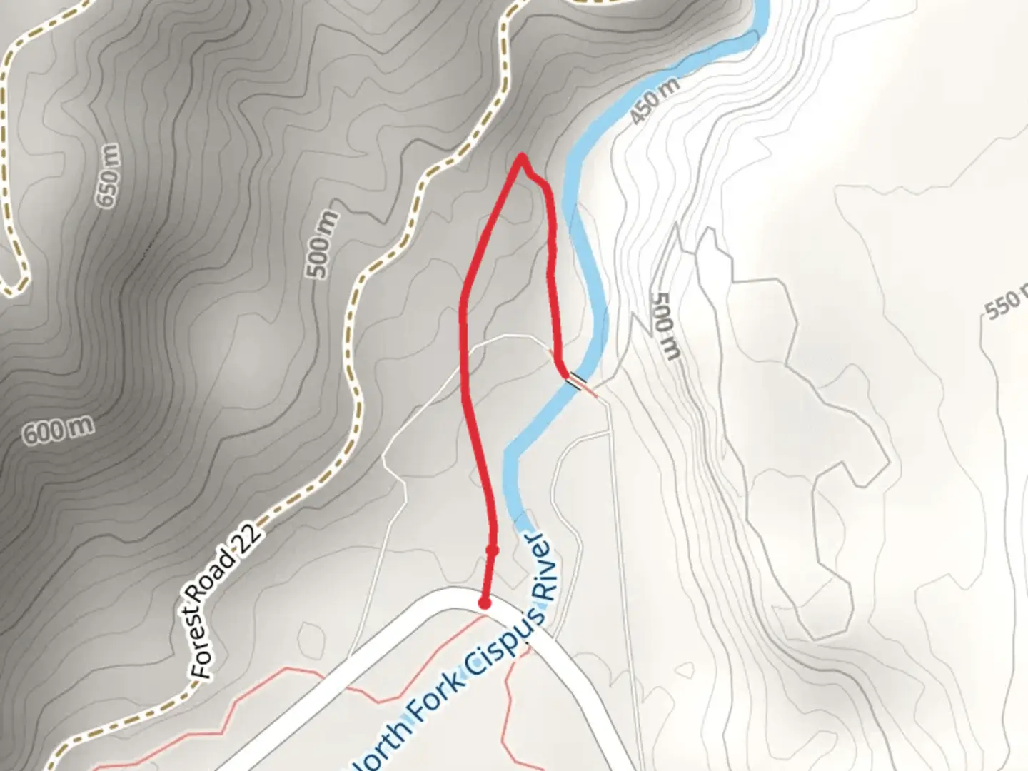 An image depicting the trail North Fork River Trail and its surrounding area.