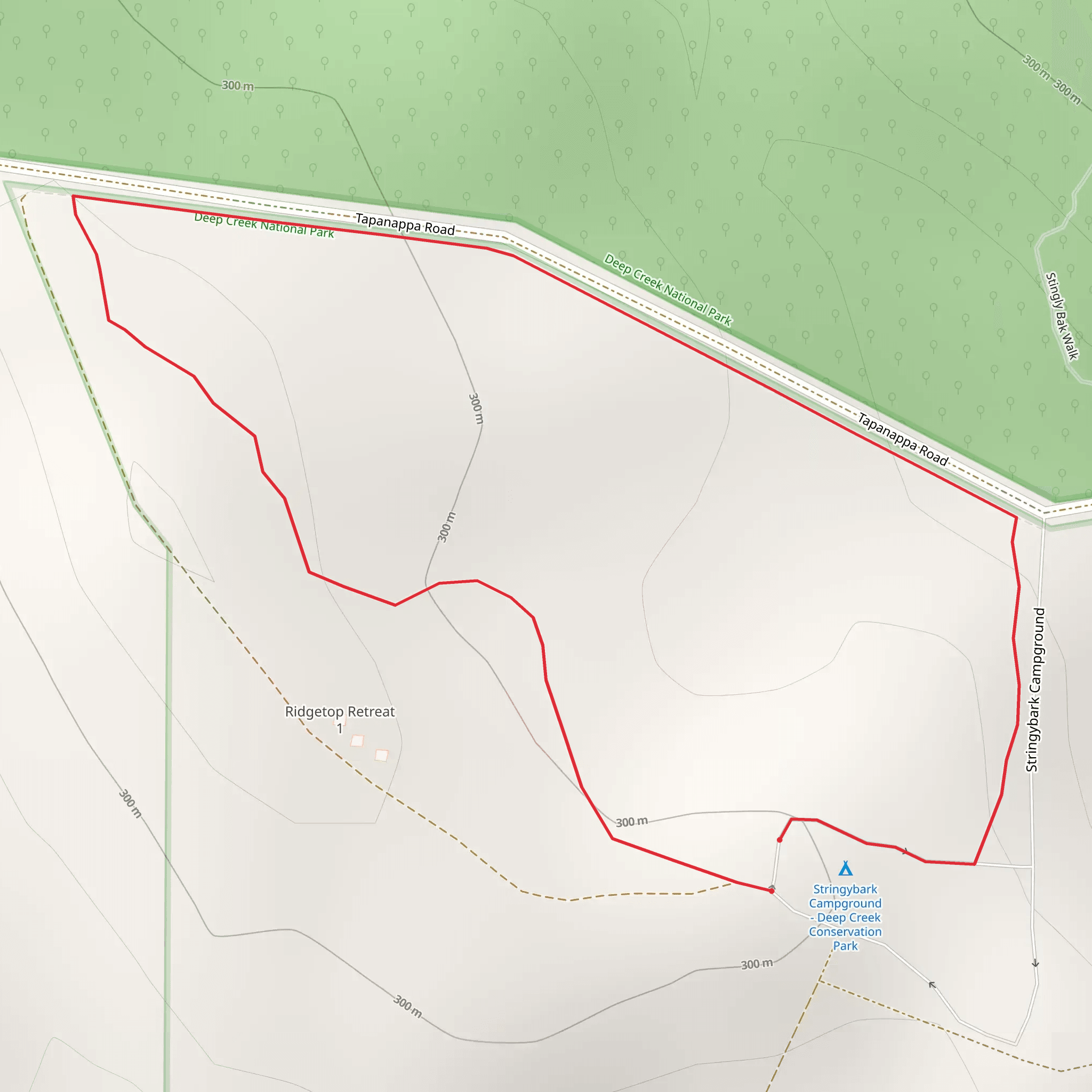 Forest Circuit Walk - Deep Creek mobile static map