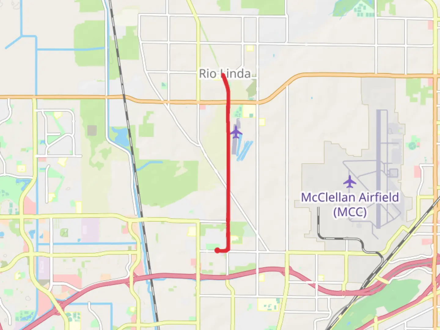 An image depicting the trail Sacramento Northern Trail Out and Back and its surrounding area.
