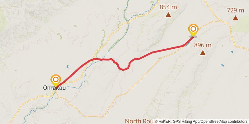 Otago Central Rail Hut stage 2 Map