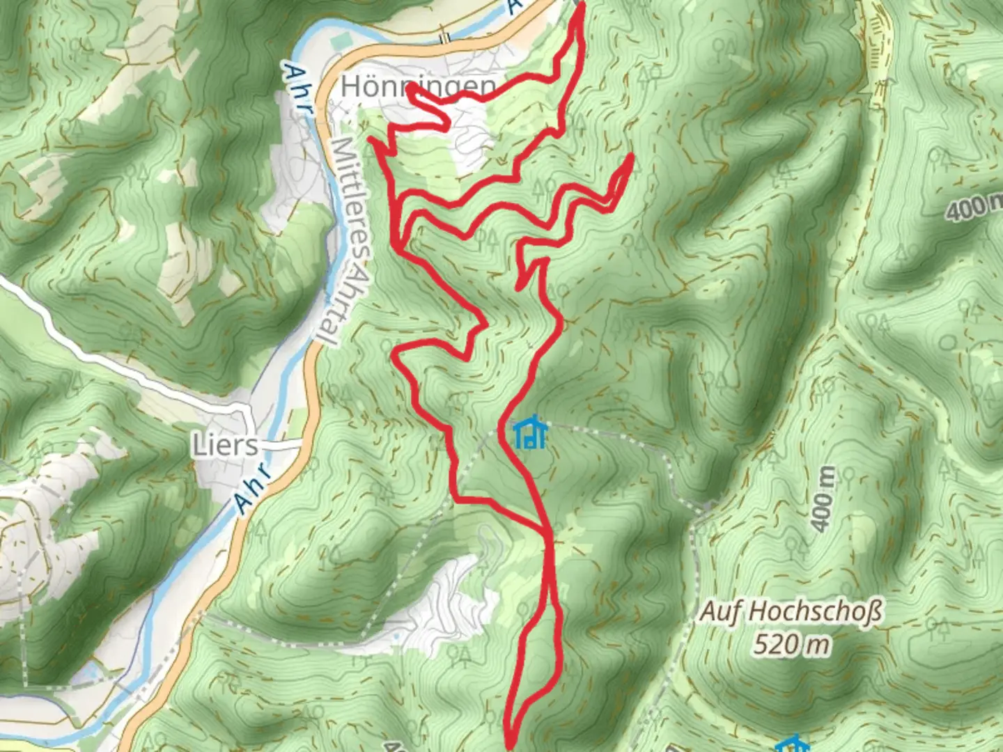 An image depicting the trail Geianuck Loop from Honningen and its surrounding area.