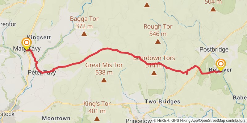 Celtic Way stage 49 Map