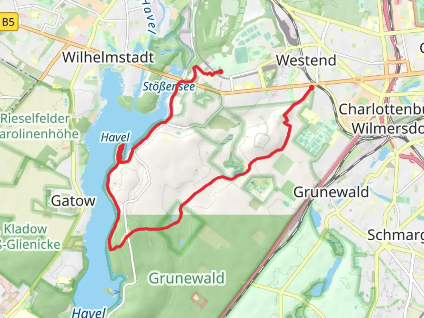 An image depicting the trail Postfenn und Teulefenn Loop and its surrounding area.