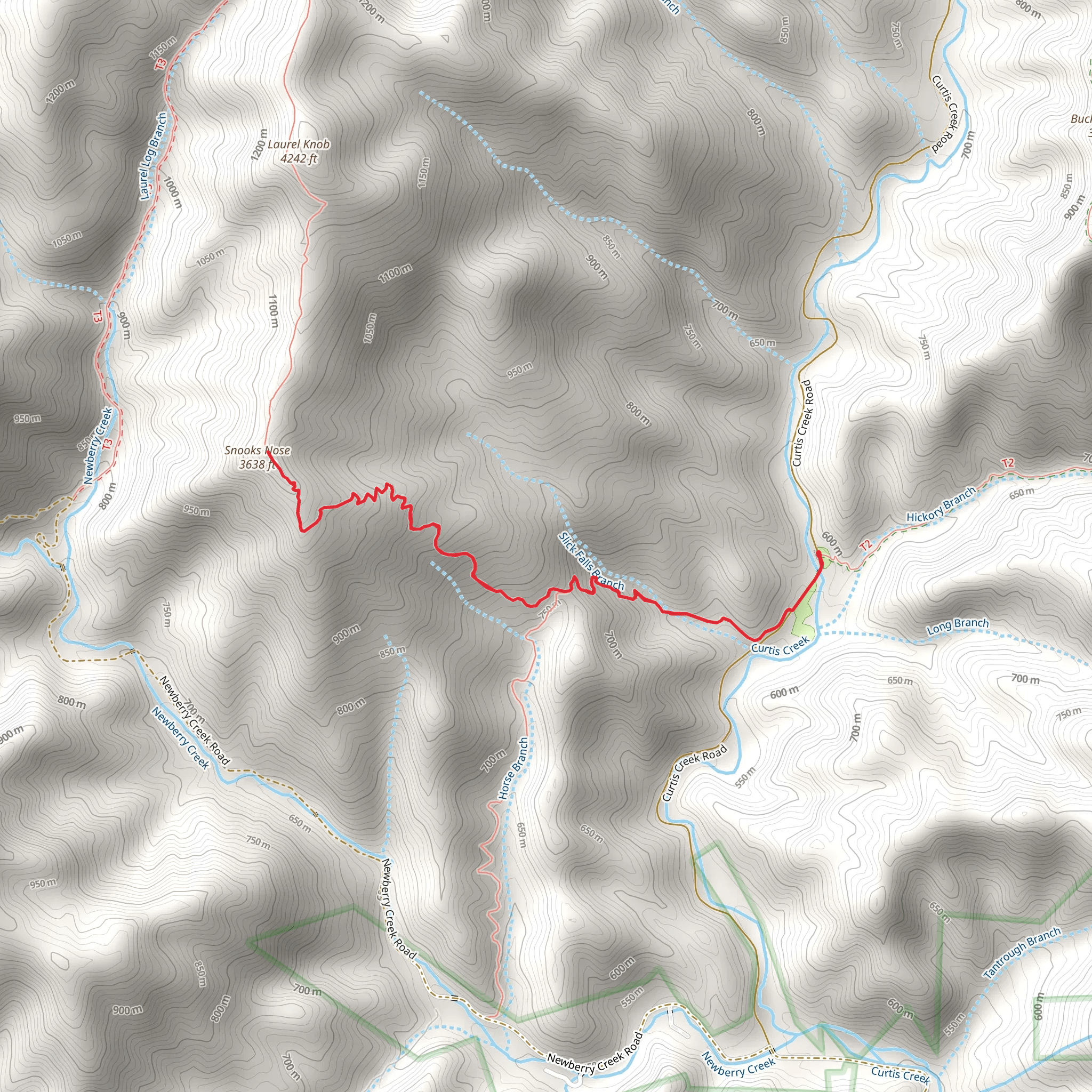 Snooks Nose mobile static map