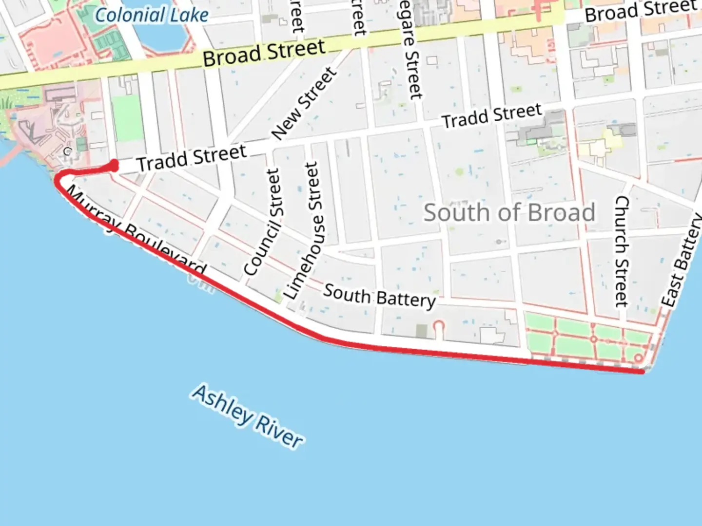 An image depicting the trail Murray Boulevard and its surrounding area.