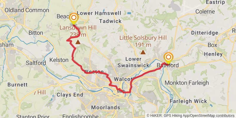 Cotswold Round stage 8 Map