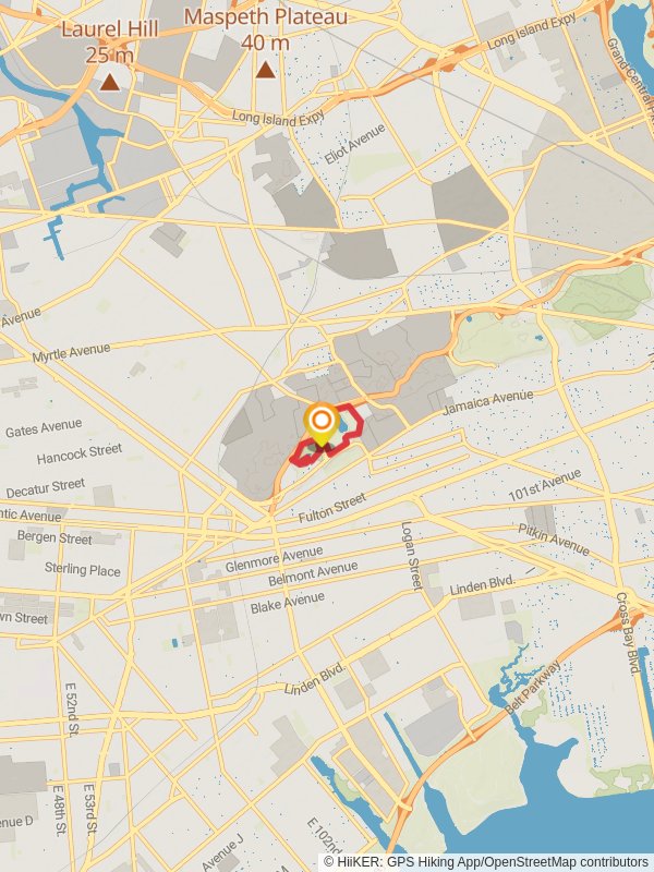 Ridgewood Reservoir Loop mobile static map