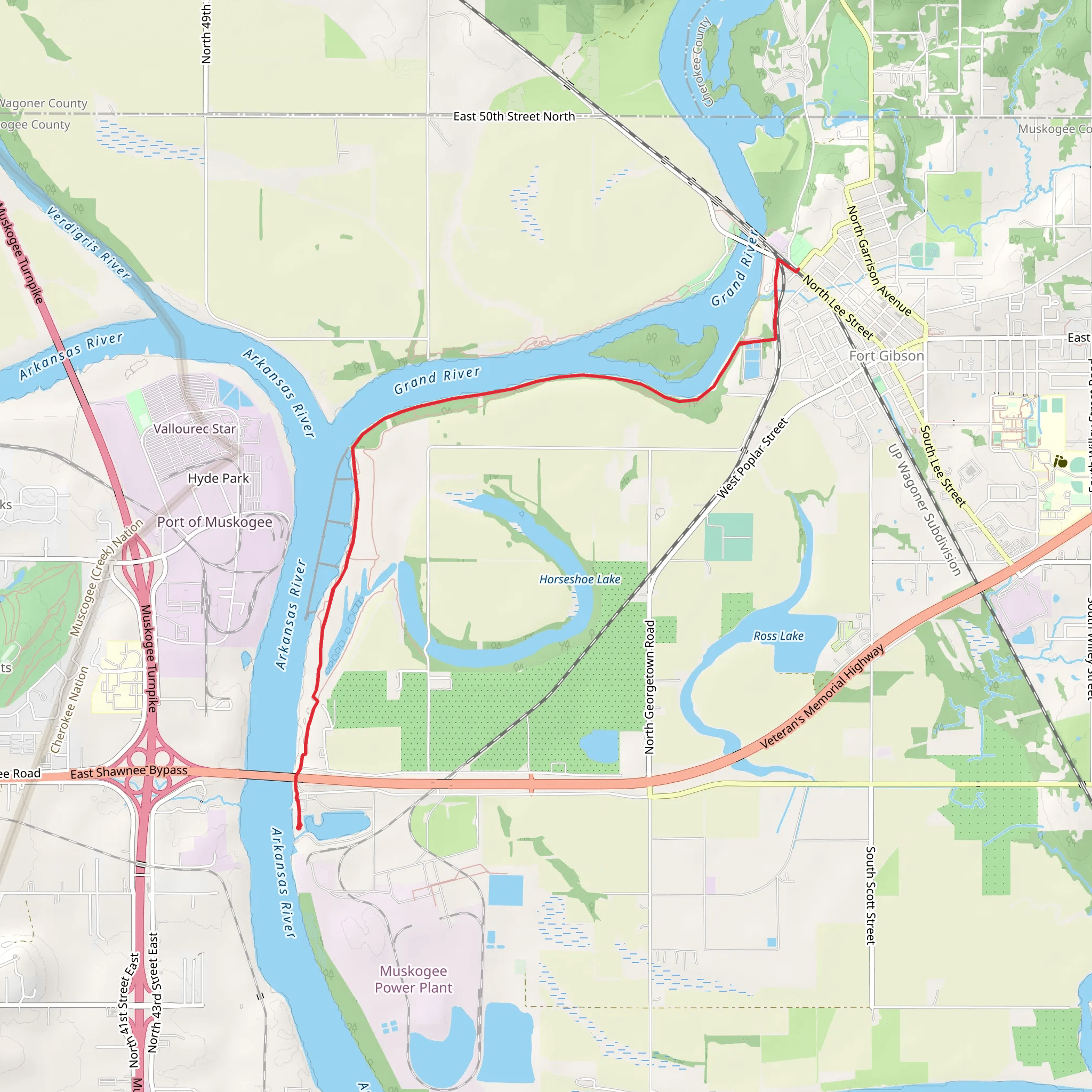 Three Forks Trail mobile static map