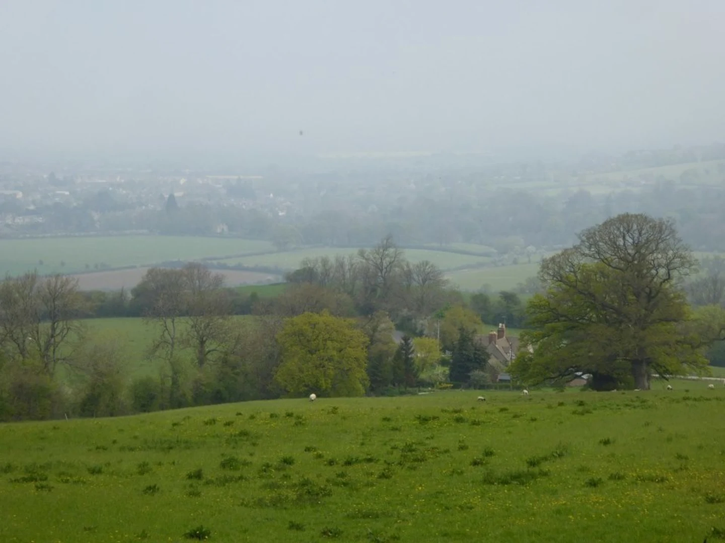 An image depicting the trail Winchcombe and its surrounding area.
