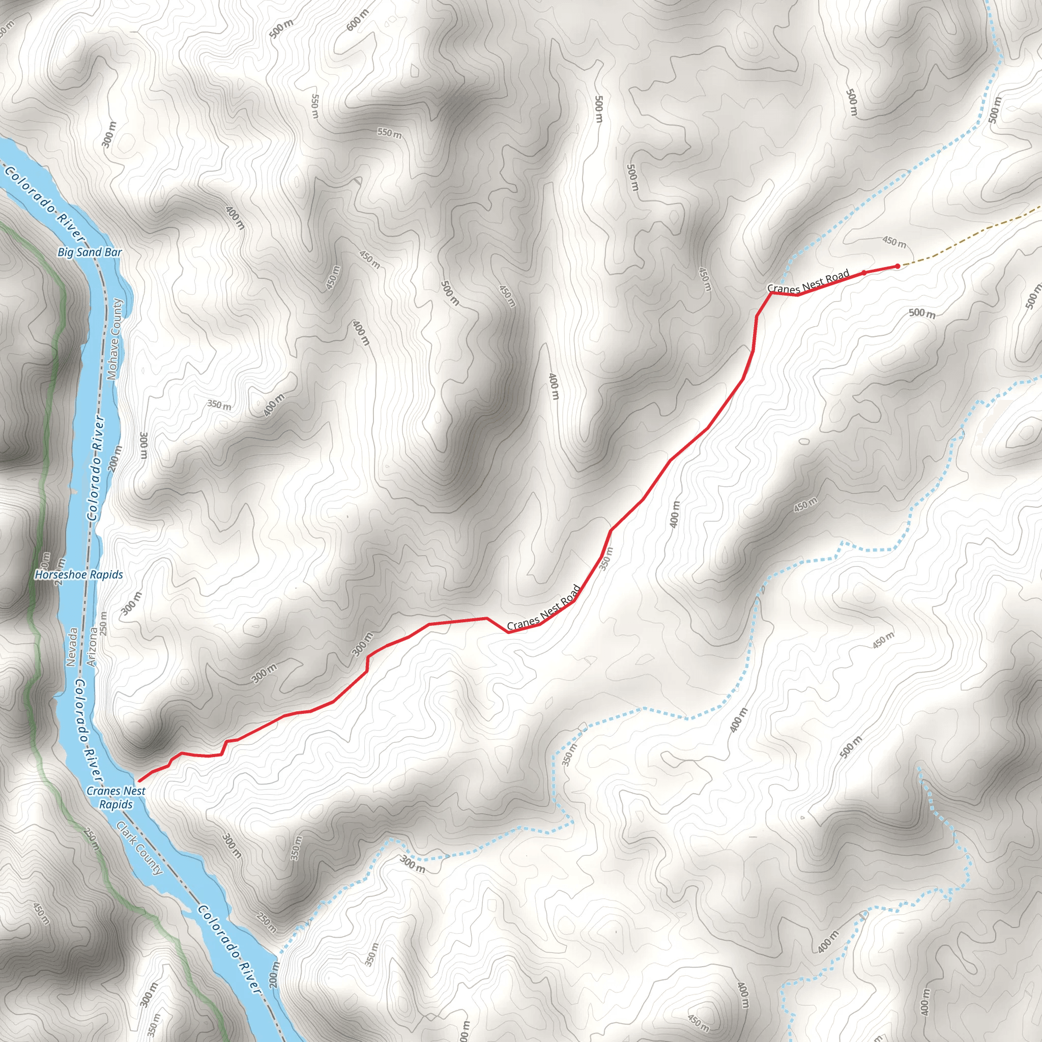 Cranes Nest Rapids mobile static map