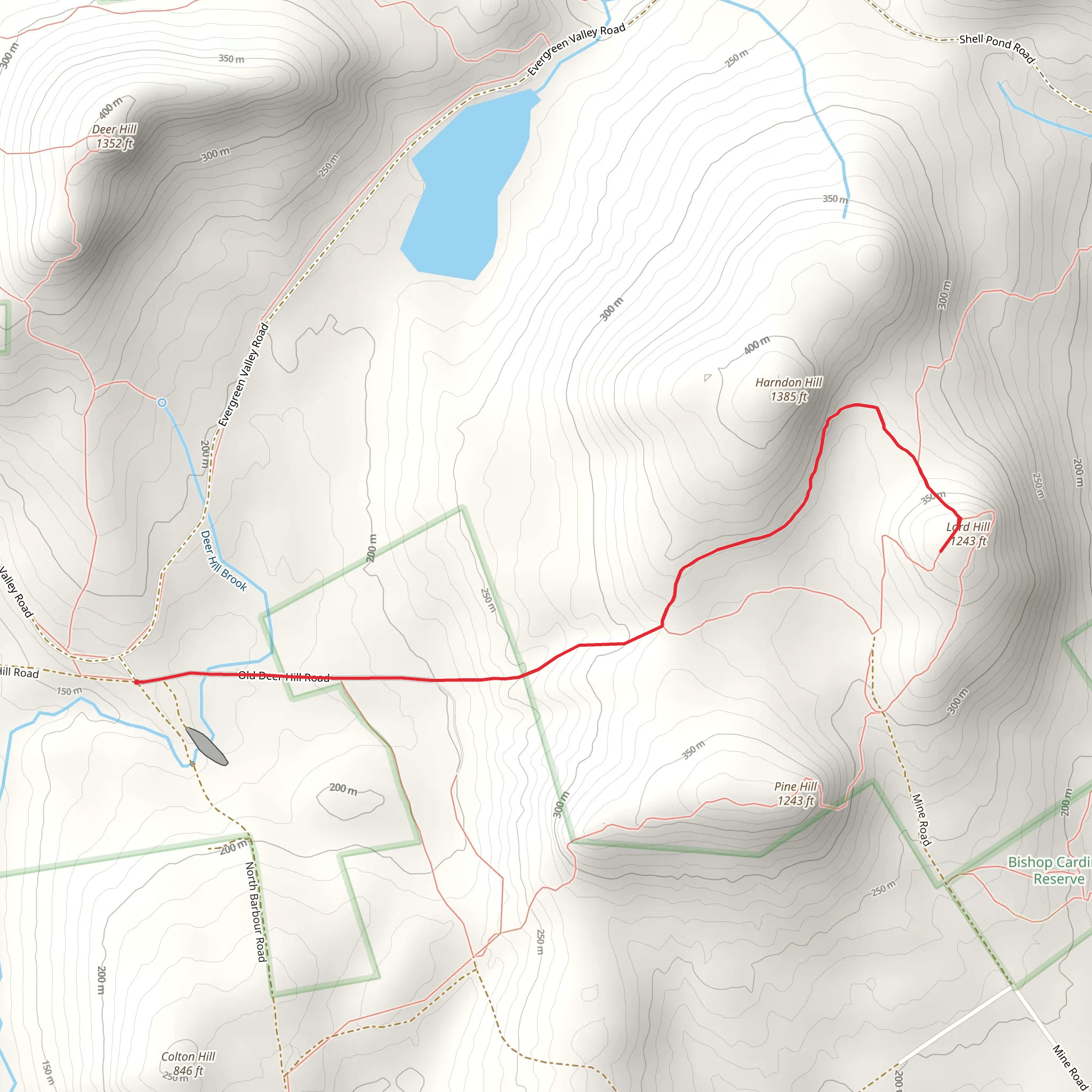 Lord Hill from North Barbour Road mobile static map