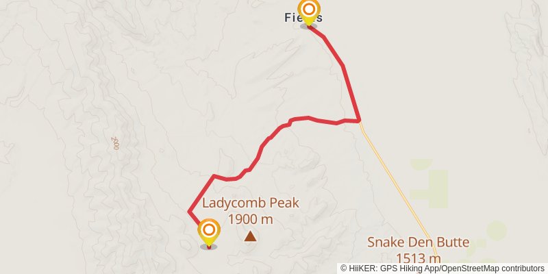 Ultra Pedestrian North Loop stage 99 Map