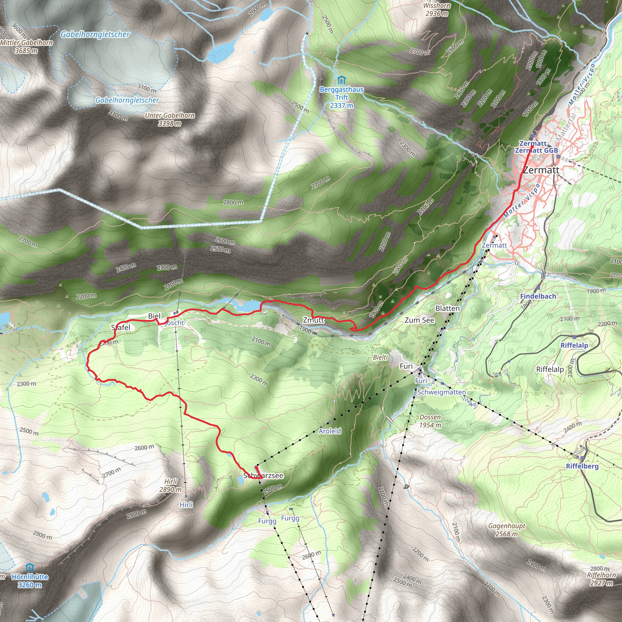 Matterhorn Trail - Nr 29 mobile static map