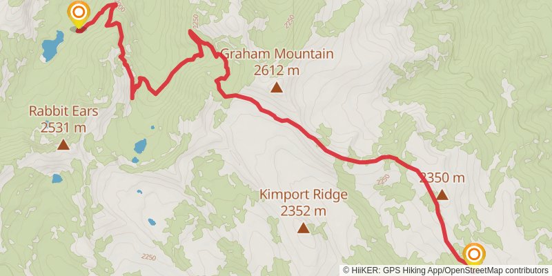 Strawberry Mountains Traverse stage 3 Map