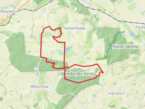 Ivendorfer and Hof Glashagen Loop via Ivendorfer Forst